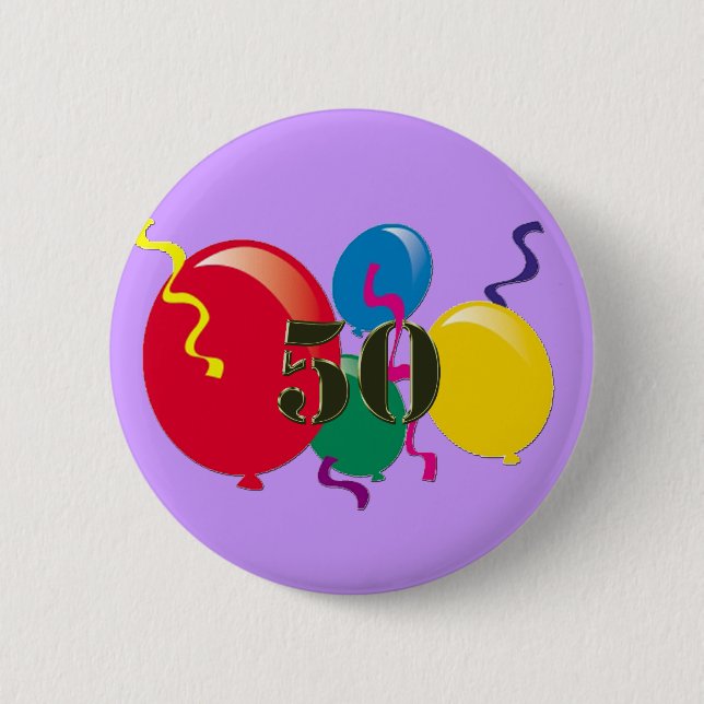The BIG 5-0 Pinback Button (Front)