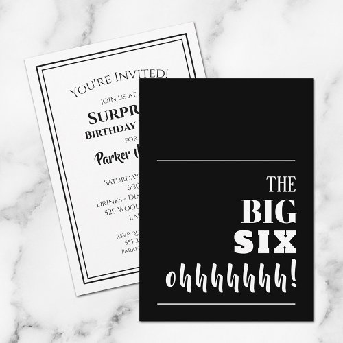 The BIG 60th Birthday Invitation