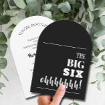 The BIG 60th Birthday Party Arch  Invitation<br><div class="desc">Throwing a milestone 60th birthday party? Be sure to send an invitation that will get guests excited for your party. "The BIG SIX ohhhhh!" - (more ages done in our collection or change to any age and any color background on the front and personalize your party details on the back....</div>