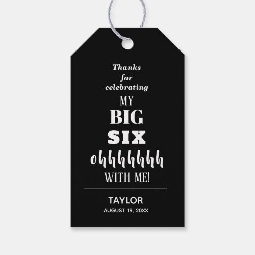 The BIG 60th Birthday Party Favor Gift Tags