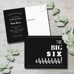 The BIG 60th Birthday Party Invitation Postcard<br><div class="desc">Throwing a milestone 60th birthday party? These invitation postcards will get guests excited to attend your party. More ages and MATCHING items done for you in our collection.</div>