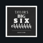 The BIG 60th Birthday Party Napkins<br><div class="desc">Throwing a milestone 60th birthday party? Personalize these black birthday party napkins to honor the guest of honor. MATCHING invitations and more in our collection.</div>