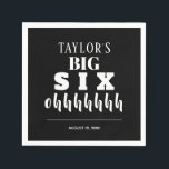 The BIG 60th Birthday Party Napkins<br><div class="desc">Throwing a milestone 60th birthday party? Personalize these black birthday party napkins to honor the guest of honor. MATCHING invitations and more in our collection.</div>