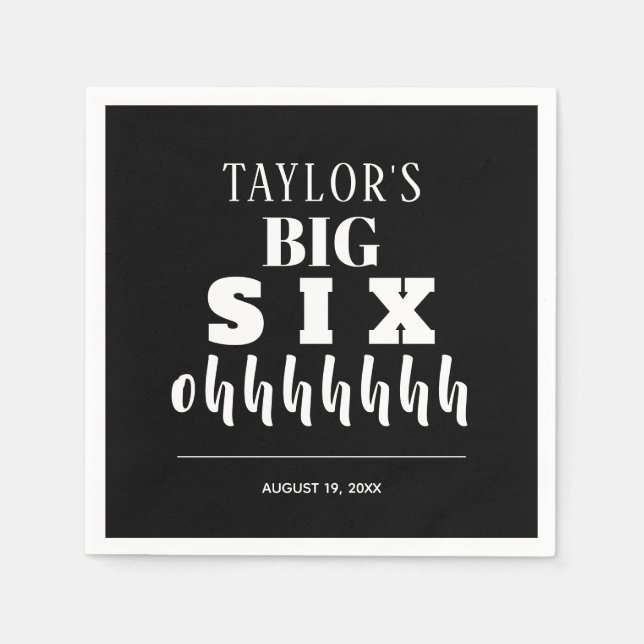The BIG 60th Birthday Party Napkins (Front)