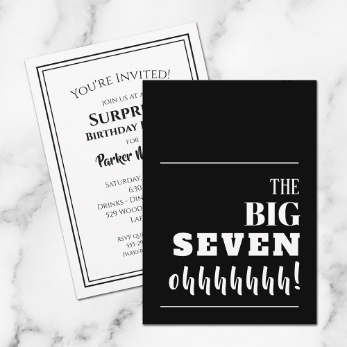 The BIG 70th Birthday Party Invitations