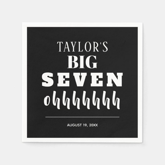 The BIG 70th Birthday Party Napkins (Front)