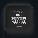 The BIG 70th Birthday Party Paper Plates<br><div class="desc">CHANGE TO ANY YEAR! Personalize these black birthday party plates to celebrate the guest of honor of any age. MATCHING invitations and more in our collection.</div>