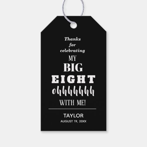 The BIG 80th Birthday Party Favor Gift Tags