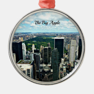 The Big Apple, New York City Metal Ornament