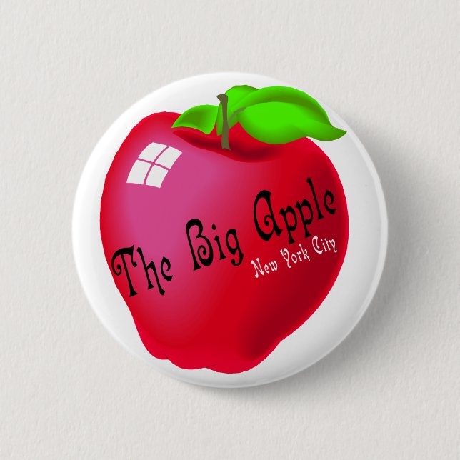 The Big Apple Pinback Button (Front)