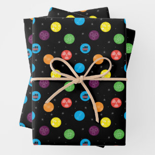 The Big Bang Theory Black Pattern Wrapping Paper Sheets