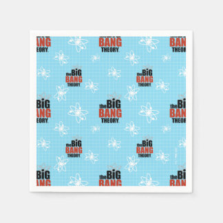 The Big Bang Theory Blue Pattern Napkins