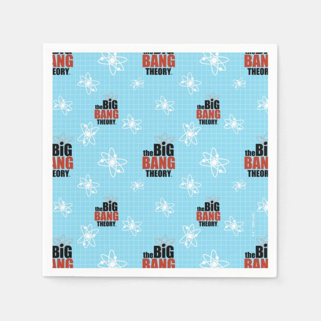 The Big Bang Theory Blue Pattern Napkins (Front)