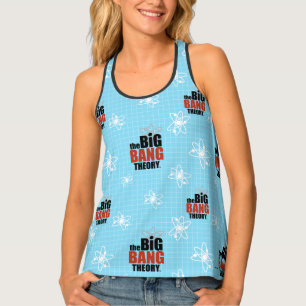 The Big Bang Theory Blue Pattern Tank Top