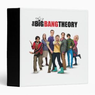 The Big Bang Theory Characters 3 Ring Binder