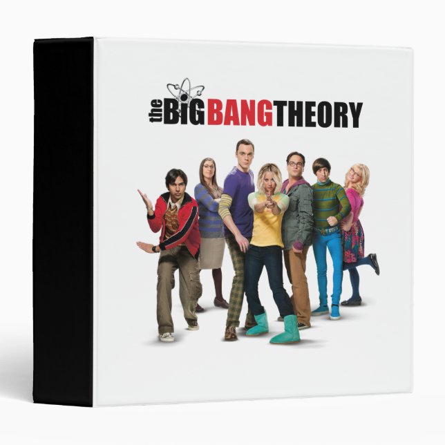 The Big Bang Theory Characters 3 Ring Binder (Front/Spine)