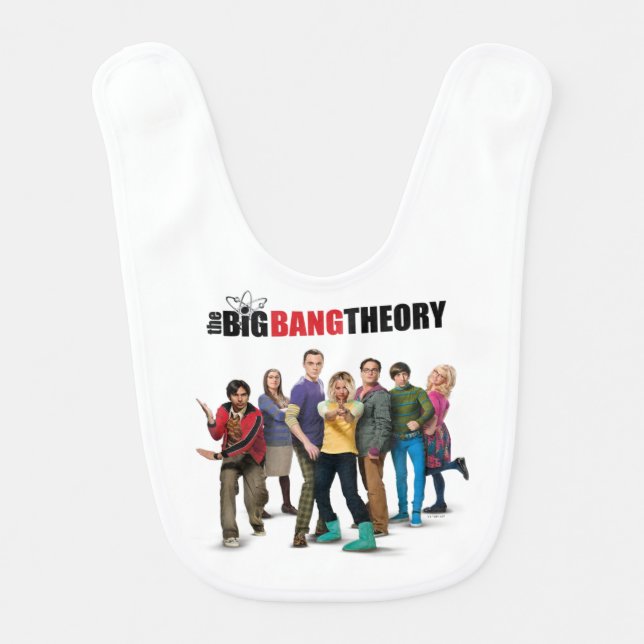 The Big Bang Theory Characters Baby Bib (Front)