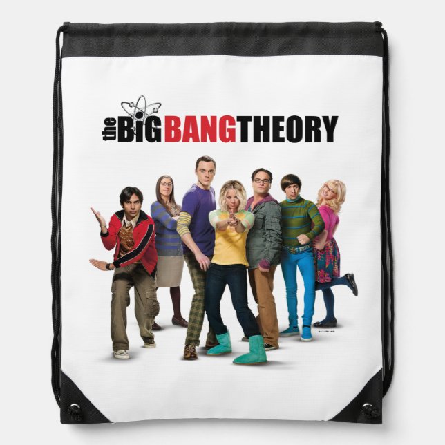 The Big Bang Theory Characters Drawstring Bag (Front)