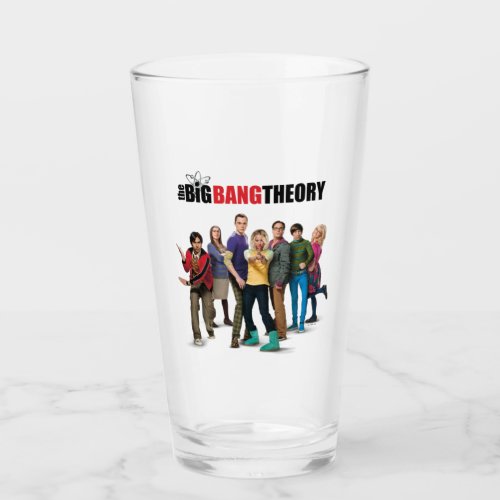 The Big Bang Theory Characters Glass