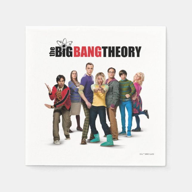The Big Bang Theory Characters Napkins (Front)