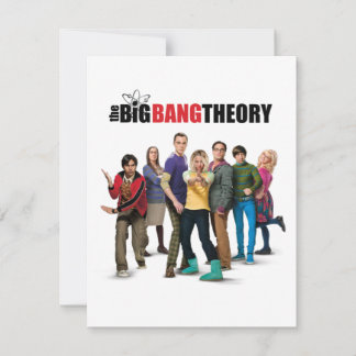 The Big Bang Theory Characters Note Card