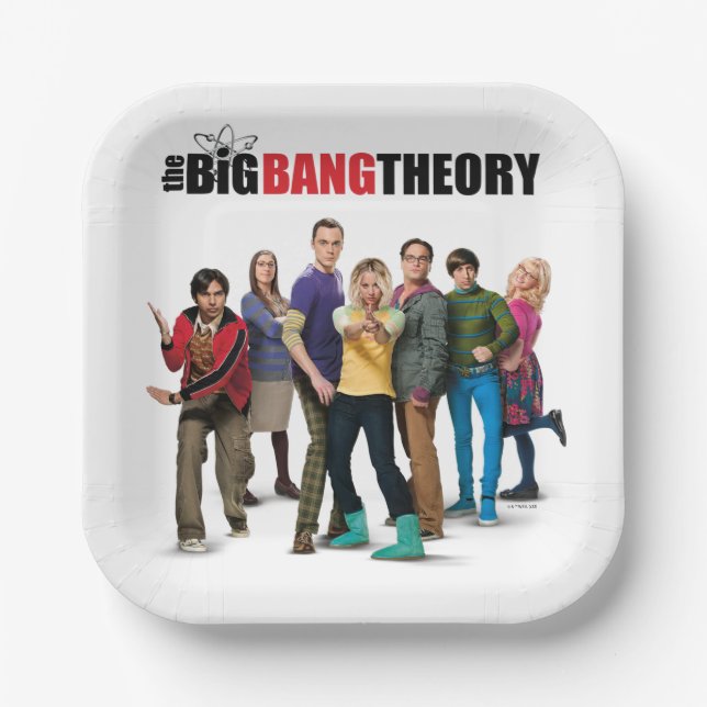 The Big Bang Theory Characters Paper Plates (Front)