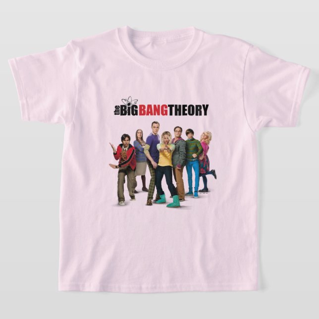 The Big Bang Theory Characters T-Shirt (Laydown)