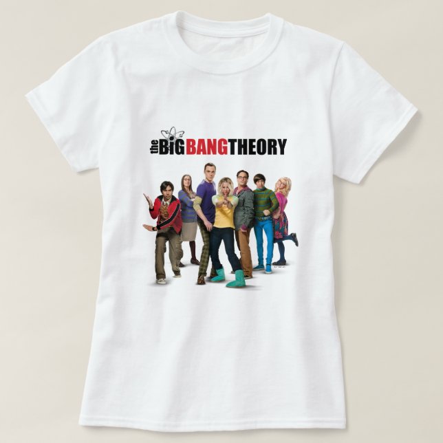 The Big Bang Theory Characters T-Shirt (Design Front)