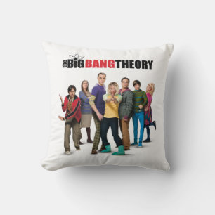 The Big Bang Theory Characters Throw Pillow