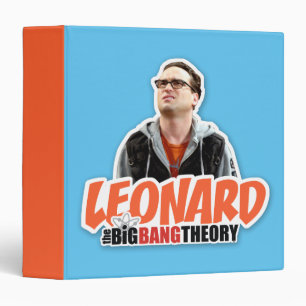 The Big Bang Theory   Leonard 3 Ring Binder