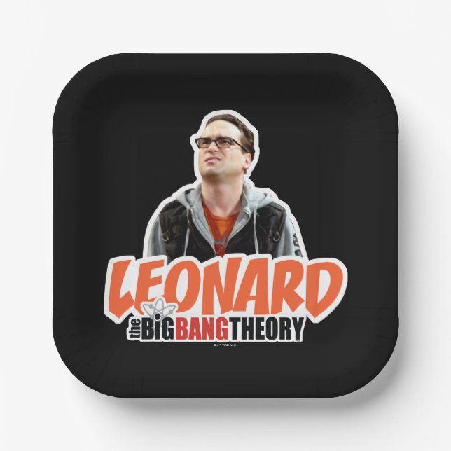 The Big Bang Theory | Leonard Paper Plates (Front)