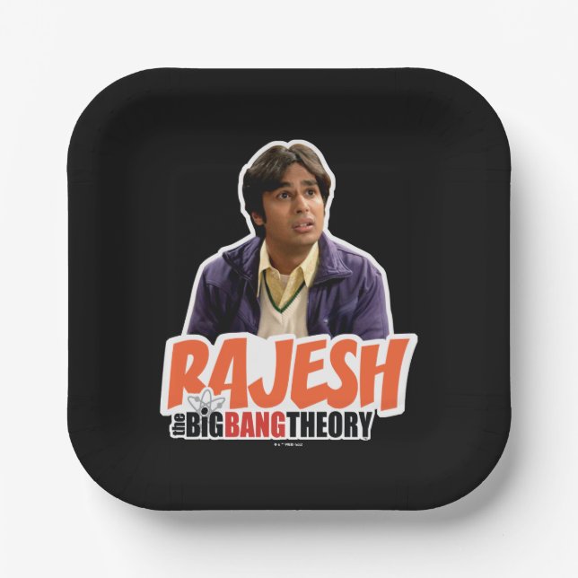 The Big Bang Theory | Rajesh Paper Plates (Front)