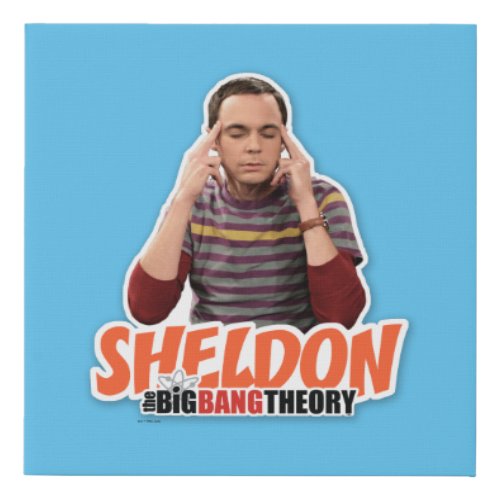 The Big Bang Theory  Sheldon Faux Canvas Print