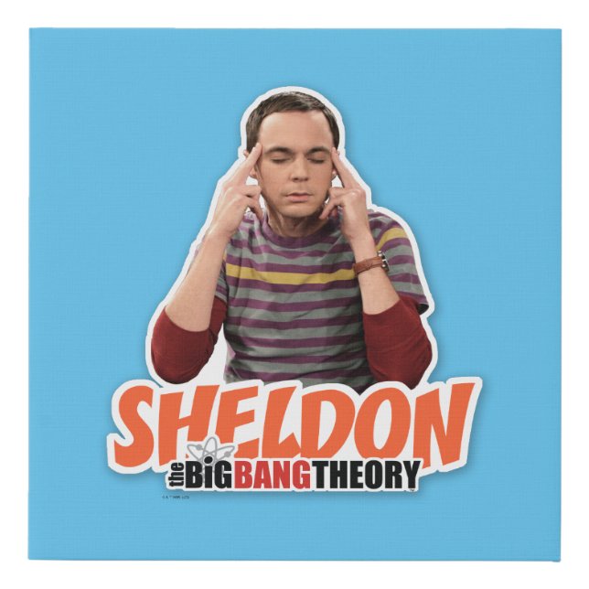 The Big Bang Theory | Sheldon Faux Canvas Print (Front)