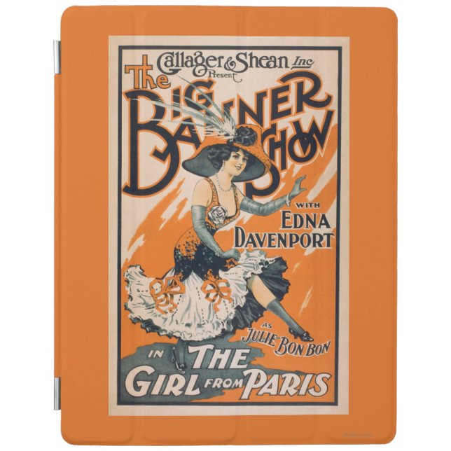 The Big Banner Show "The girl from Paris" iPad Smart Cover (Front)