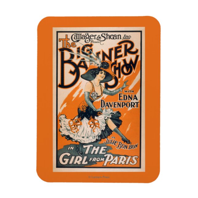 The Big Banner Show "The girl from Paris" Magnet (Vertical)
