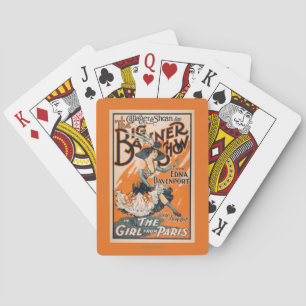 The Big Banner Show "The girl from Paris" Poker Cards