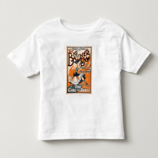 The Big Banner Show "The girl from Paris" Toddler T-shirt (Front)
