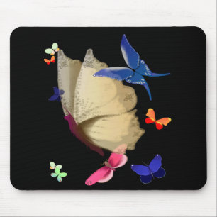 The Big Beige Butterfly Mousepad