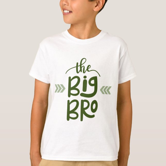 The Big Bro T-Shirt for Big Brothers (Front)