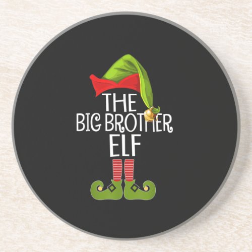 The Big Brother Elf Family Matching Group Funny Ch Coaster