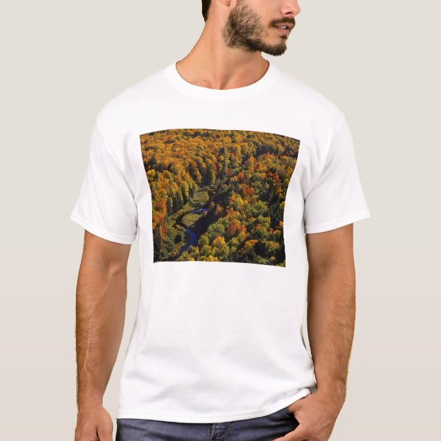 The Big Carp River in autumn at Porcupine T-Shirt (Front)