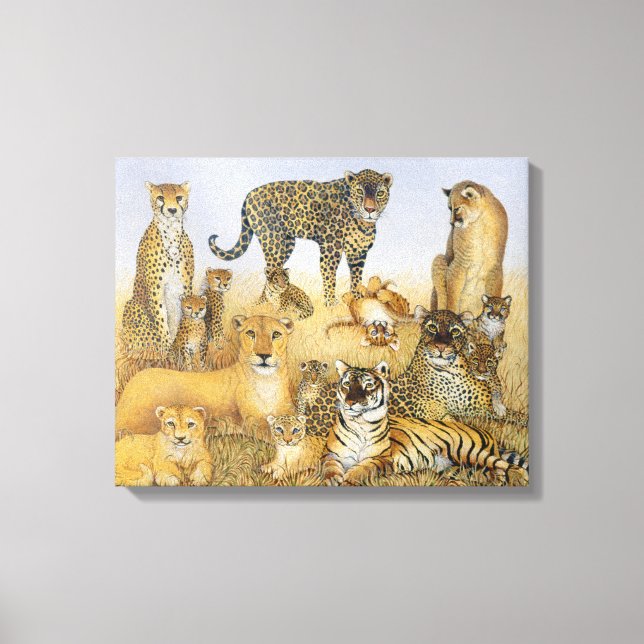 The Big Cats Canvas Print (Front)