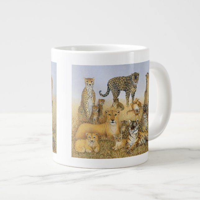 The Big Cats Giant Coffee Mug (Front Right)