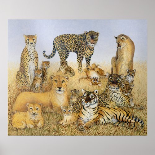 The Big Cats Poster