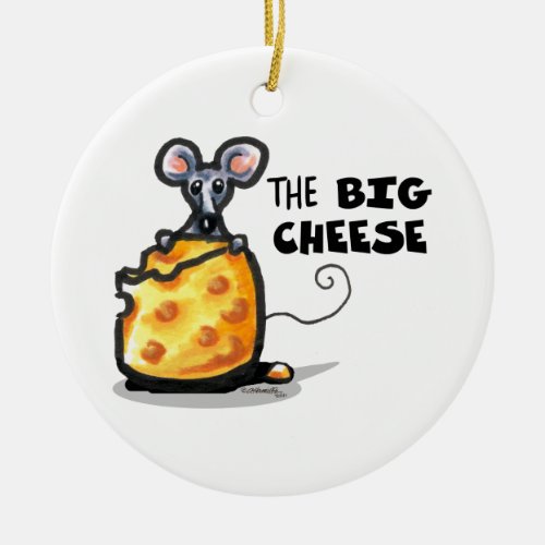 The Big Cheese Ceramic Ornament