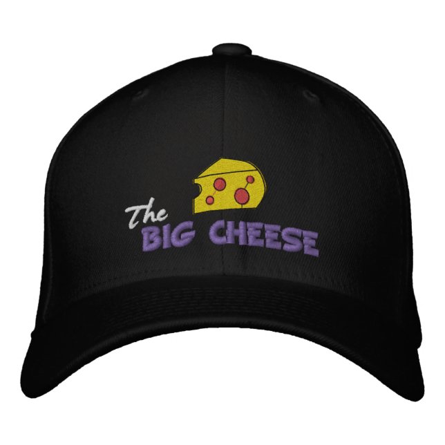 The Big Cheese Embroidered Baseball Cap (Front)