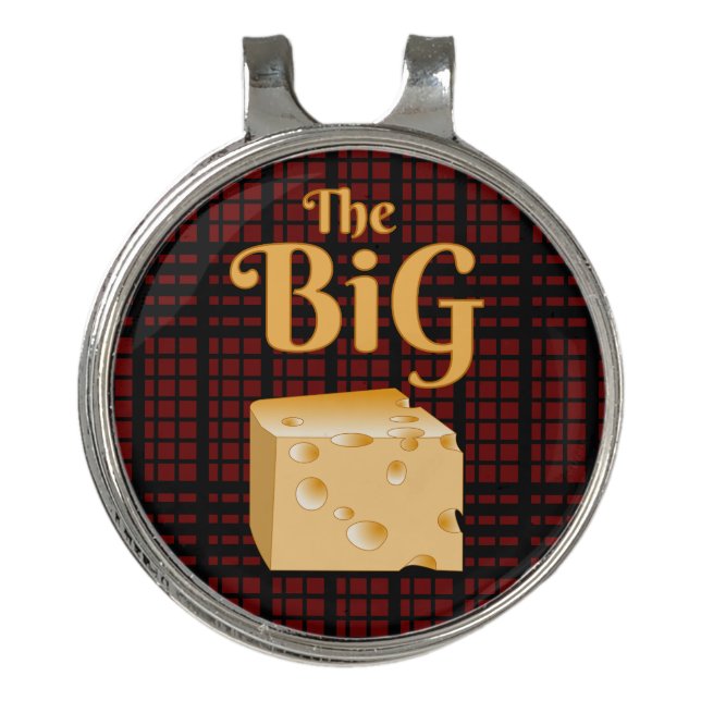 The Big Cheese Golf Hat Clip (Front)