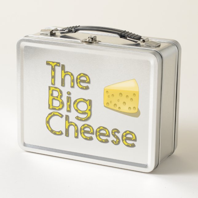 The Big Cheese Personalized Metal Lunch Box (Front)