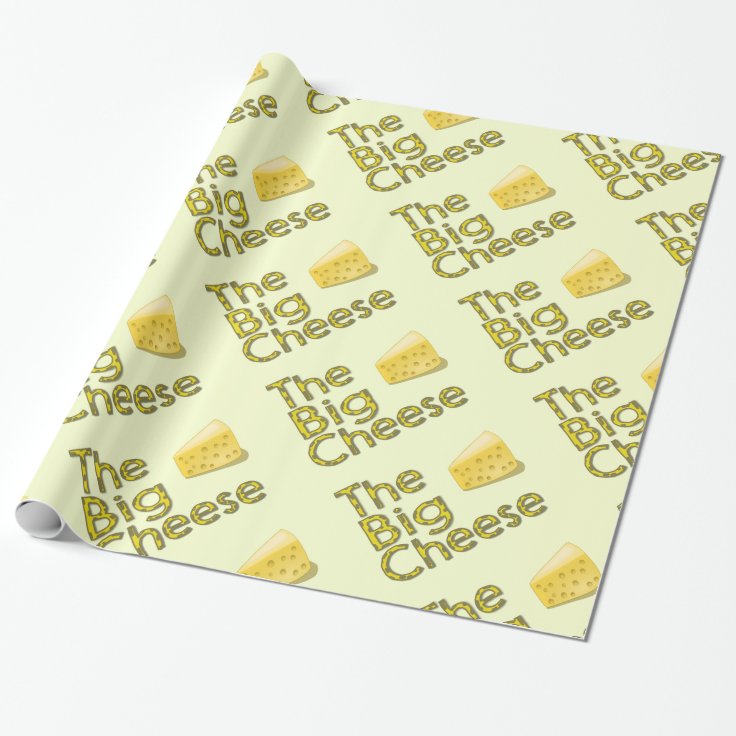 The Big Cheese Wrapping Paper Zazzle
